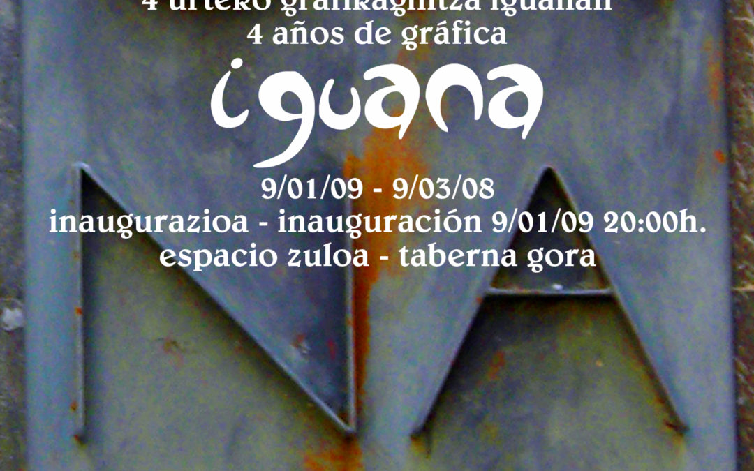 exposición en Zuloa de la gráfica de Iguana